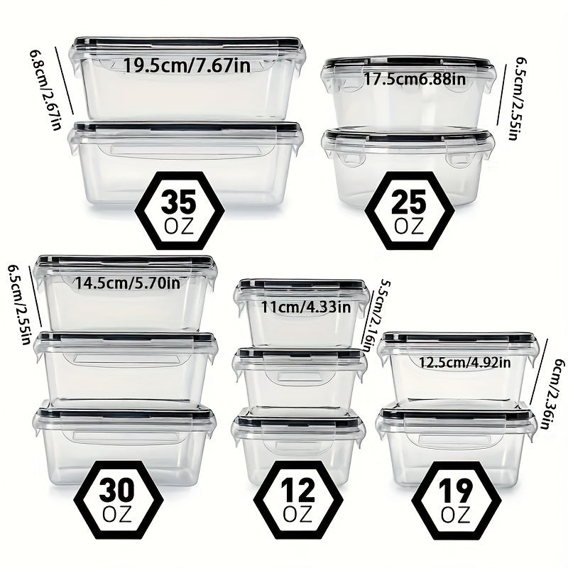 12-Piece Airtight Food Storage Container Set