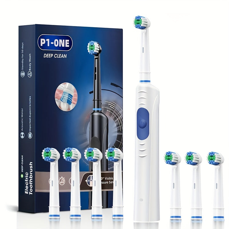 Rechargeable Automatic Electric Toothbrush – Deep Cleaning for Adults & Students