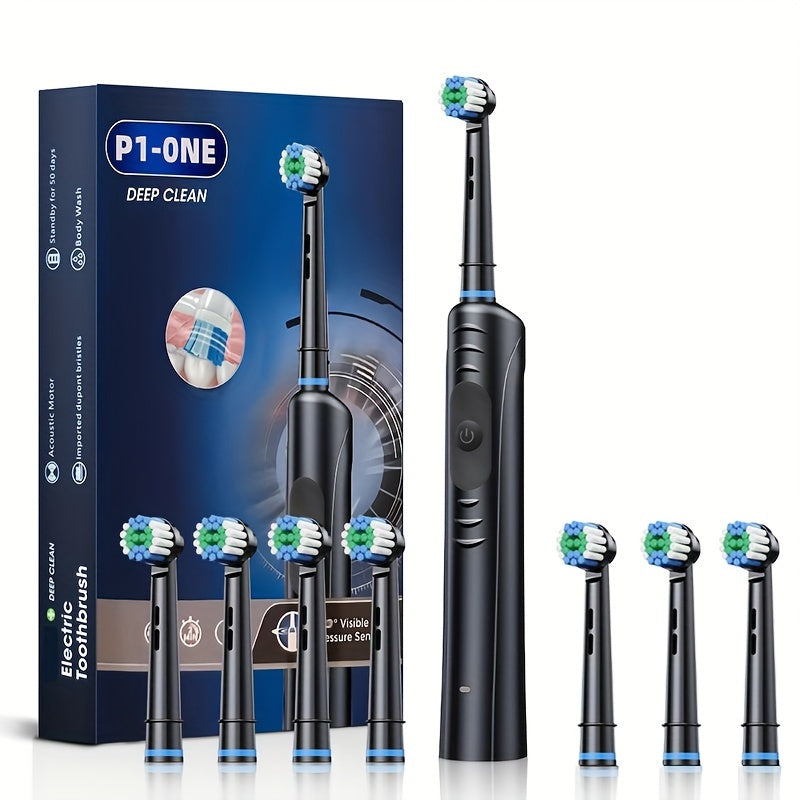 Rechargeable Automatic Electric Toothbrush – Deep Cleaning for Adults & Students